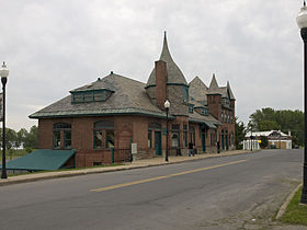 A Plattsburgh állomás szakaszának szemléltető képe