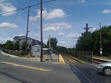 The former station platform in Plauderville, in use until October 10, 2011 Plauderville Station - 2010.jpg