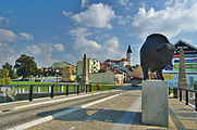 Čeština: Pohled na historické centrum z mostu Dr.M.Tyrše, Přerov This is a photo of a cultural monument of the Czech Republic, number: 45318/8-529. Památkový katalog  · MIS  · hledat obrázky  · hledat seznamy  · Wikidata