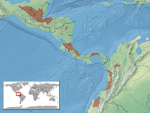 Porthidium nasutum Distribution.png