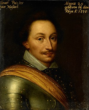 Portret van Philips (1566-95), graaf van Nassau Rijksmuseum SK-A-527