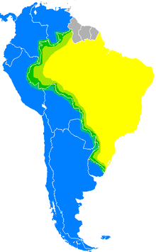Mögliches Verbreitungsgebiet in Südamerika