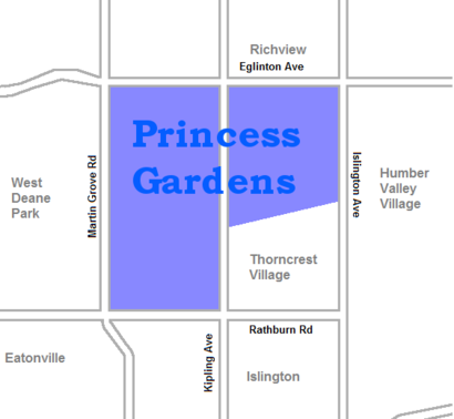 How to get to Princess-Rosethorn with public transit - About the place