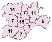Avvocati per collegio elettorale (elezioni alle Cortes de Castilla y León, 2015).svg