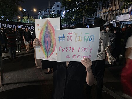 ไฟล์:Protest_in_Bangkok_Si_Lom_29_October_2020_หีไม่ผิด_pussy_isn’t_a_crime.jpg
