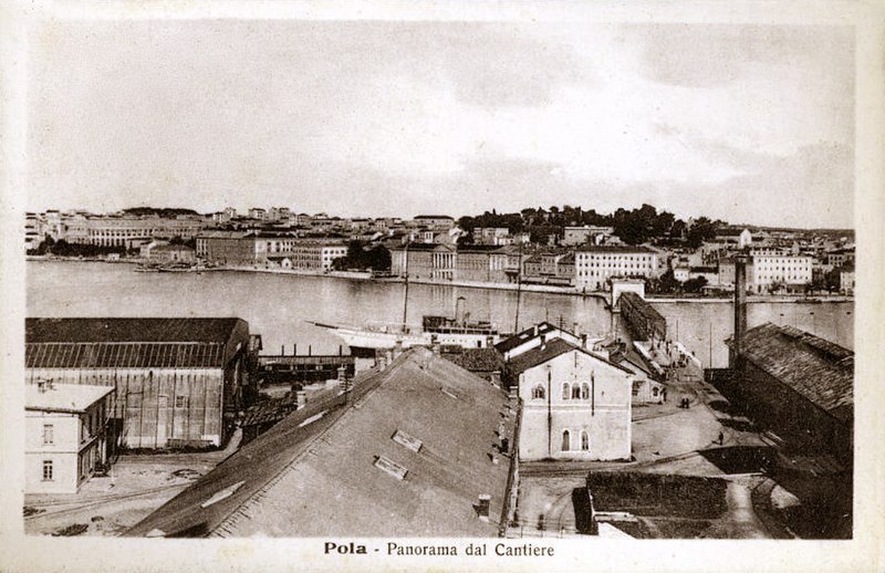 File:Pula from uljanik island, austro hungarian empire - panoramio.jpg