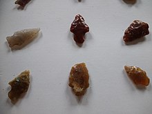 Arrowheads found in Colonia Department. Puntas de flechas - Uruguay.jpg