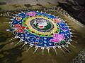 Rangoli for Sankranthi celebrations in Hyderabad, Telangana, India