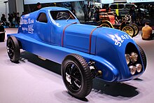 Replica of the 1934 Nervasport des Records land speed record car at the 2018 Paris Motor Show Renault Nervasport, Paris Motor Show 2018, IMG 0354.jpg