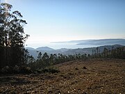 A ría dende a Lagoa de Castiñeiras.