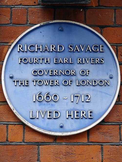 Blue plaque at 9 Old Queen Street Westminster London SW1H 9HP