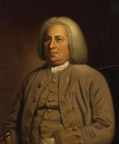 Washington had a sometimes difficult relationship with Virginia Governor Robert Dinwiddie Robert Dinwiddie from NPG.jpg