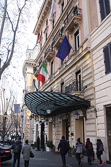 Baglioni Hotel Regina in Rome Rom, Haus Via Vittorio Veneto 72.JPG
