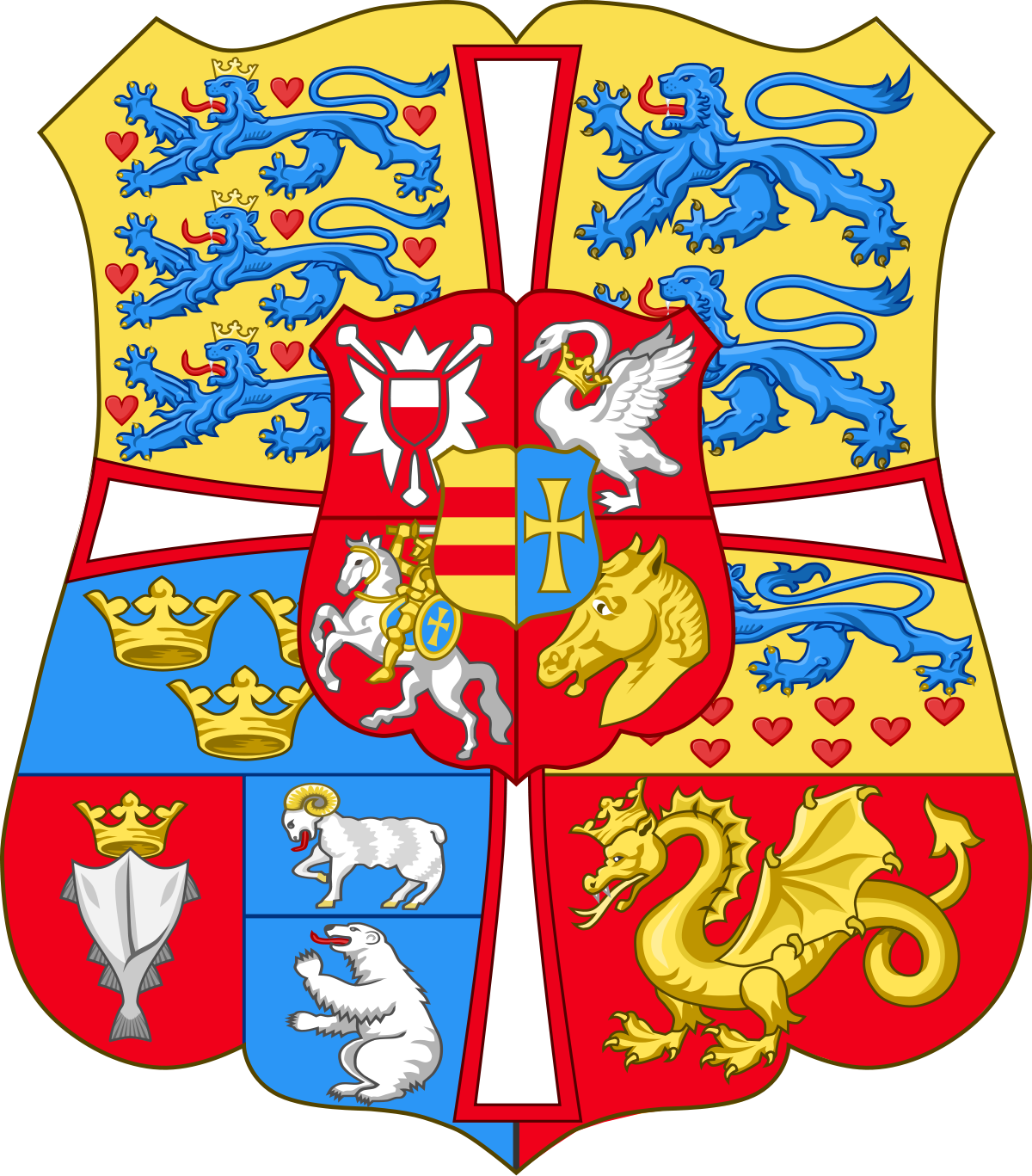 File:Royal Arms of Denmark (1819-1903).svg - Wikimedia Commons