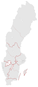 Sex till nio nya regioner, så som de gestaltade sig i ansvarskommitténs sekretariatsrapport 2007.