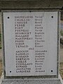 Monument aux morts de Saligny, vue détaillée