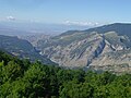 Gole del Raganello y San Lorenzo Bellizzi visto desde el Monte Sparviere