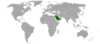 Location map for Saudi Arabia and Taiwan.