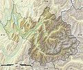 Carte relief Savoie / Department Savoie Map (JPG)
