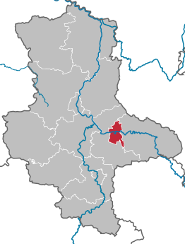 Kaart van Dessau-Roßlau