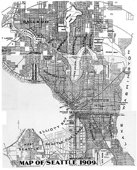 Seattle map 1909