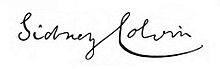 De handtekening van Sidney Colvin.jpg