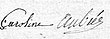 firma de Caroline Aubrée