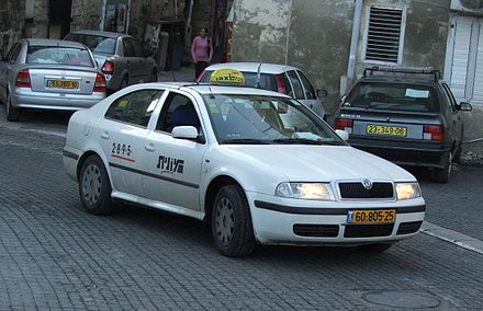 Common figure of "Special" (on call) taxi