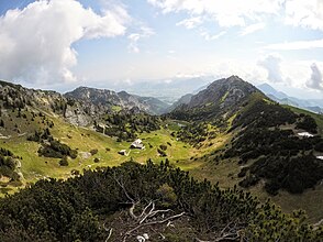 Almgebiet der Soinalm östlich des Wendelsteins