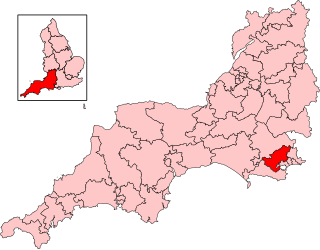 <span class="mw-page-title-main">Mid Dorset and North Poole (UK Parliament constituency)</span> Parliamentary constituency in the United Kingdom, 1997 onwards