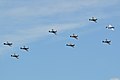 "Spitfire_formation_–_Flying_Legends_2017_(43787145910).jpg" by User:Helmy oved