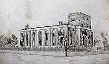 Cathedral Church of St. James after 1849 fire StJamesAfter1849Fire.jpg