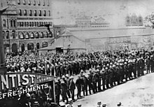 A demonstration in Albert Square during the 1912 general strike StateLibQld 1 15542 Demonstration in Albert Square during the 1912 General Strike, Brisbane.jpg
