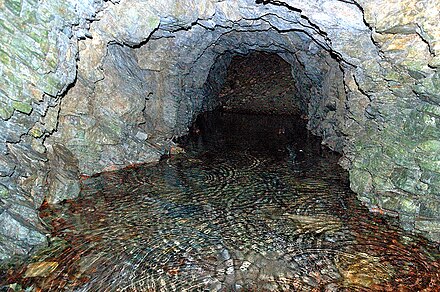 An abandoned pyrite mine near Pernek in Slovakia