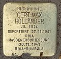 Gert Max Holländer, Dahlmannstraße 4, Berlin-Charlottenburg, Deutschland