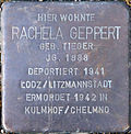 Stolperstein Köln, Rachela Geppert (Fleischmengergasse 24).jpg