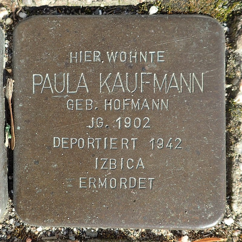 Stolperstein Rheurdt Rathausstraße 70 Paula Kaufmann