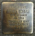 Stumbling block for erta Tobias (Hauptstrasse 341)