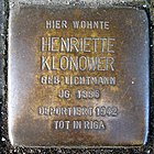 Stolpersteine Dortmund Brackeler Hellweg 116 Henriette Klonower.jpg