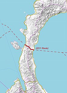 Proposed Sulawesi Canal route Sulawesi Canal Routes.jpg