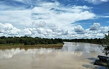 Sungai Kahayan di Kabupaten Pulang Pisau.