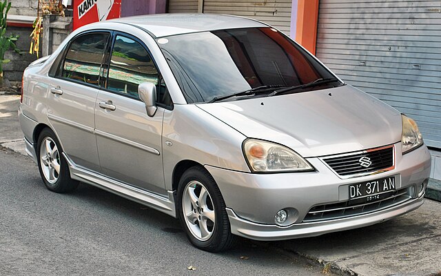 Suzuki Baleno sedan (front; Indonesia)