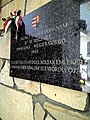 The Hungarian 1956 Uprising, XXXth Anniversary commemorating plate, at Podkowa Leśna St Christopher Church, Poland, photo of 11 May 2024