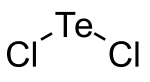 Structural formula of tellurium dichloride