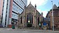 English: 859 And 869 Crow Road, Temple Anniesland Parish Church (Church Of Scotland) With Hall, Gatepiers, Boundary Walls And Railings