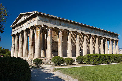 The Temple of Hephaestus in Athens is the best-preserved of all ancient Greek temples.
