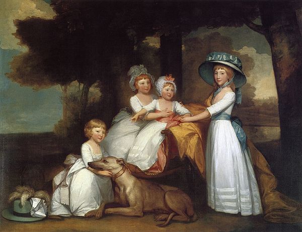 The Children of the Second Duke of Northumberland, oil on canvas, Gilbert Stuart, 1787.