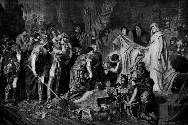 ملف:The Death of Alexander the Great after the painting by Karl von Piloty (1886).jpg