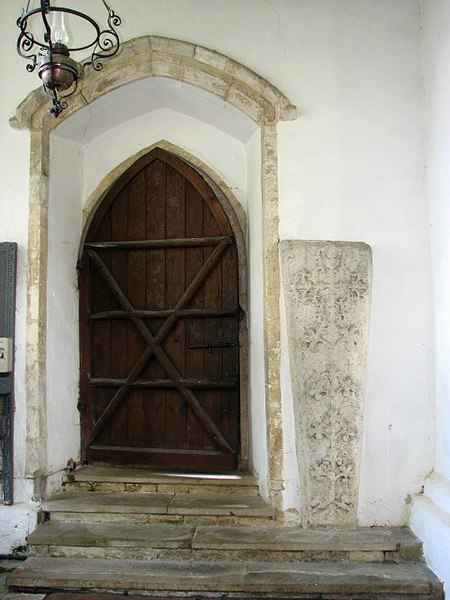File:The church of St John the Baptist - north doorway - geograph.org.uk - 923396.jpg