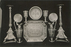 The silver communion service presented by King George III, in 1804 to the Cathedral of the Holy Trinity of Quebec (HS85-10-13408).jpg